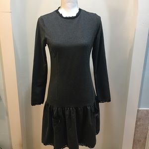 Makadamia Gray Drop Waist Dress